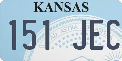 KS license plate 151JEC