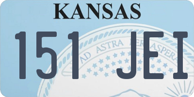 KS license plate 151JEI