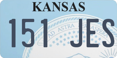 KS license plate 151JES