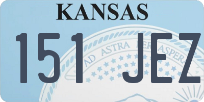 KS license plate 151JEZ