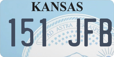 KS license plate 151JFB