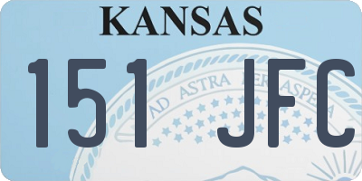 KS license plate 151JFC