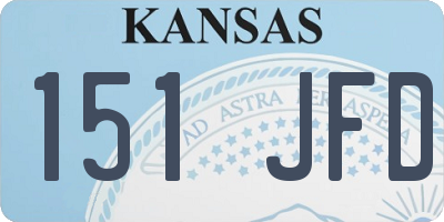 KS license plate 151JFD
