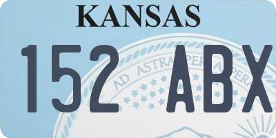 KS license plate 152ABX