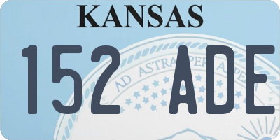 KS license plate 152ADE