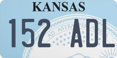 KS license plate 152ADL