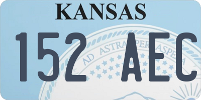 KS license plate 152AEC