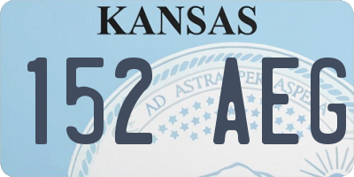 KS license plate 152AEG