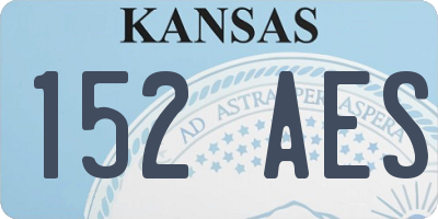KS license plate 152AES