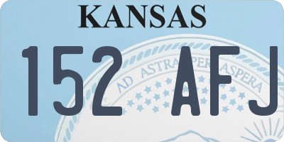 KS license plate 152AFJ