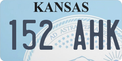 KS license plate 152AHK