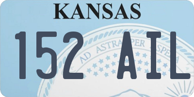 KS license plate 152AIL