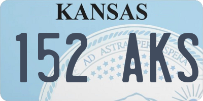 KS license plate 152AKS