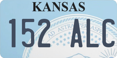 KS license plate 152ALC