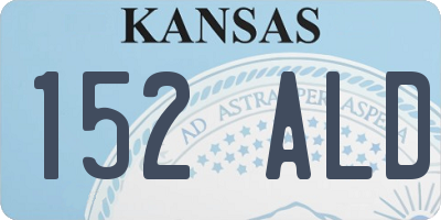 KS license plate 152ALD