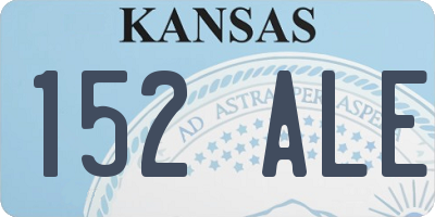 KS license plate 152ALE