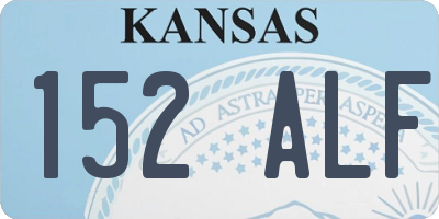 KS license plate 152ALF