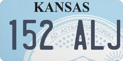 KS license plate 152ALJ