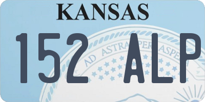 KS license plate 152ALP