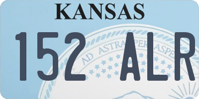 KS license plate 152ALR