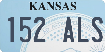 KS license plate 152ALS