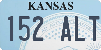 KS license plate 152ALT