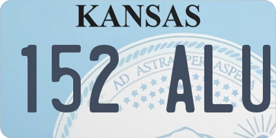 KS license plate 152ALU