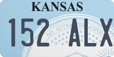 KS license plate 152ALX