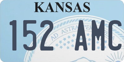 KS license plate 152AMC
