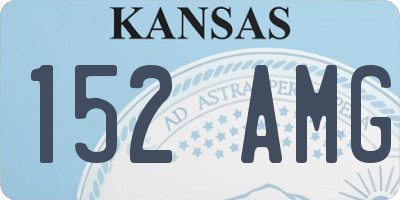 KS license plate 152AMG