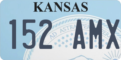KS license plate 152AMX