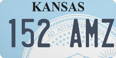 KS license plate 152AMZ