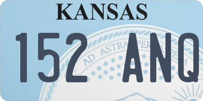 KS license plate 152ANQ