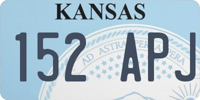 KS license plate 152APJ