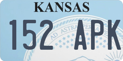 KS license plate 152APK