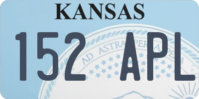 KS license plate 152APL