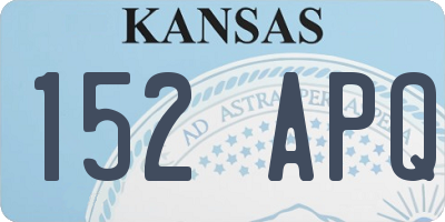 KS license plate 152APQ