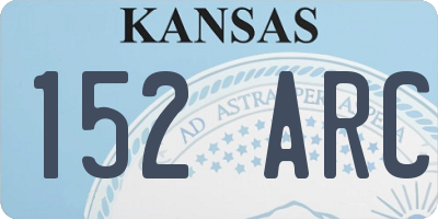 KS license plate 152ARC