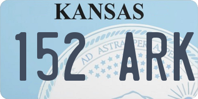KS license plate 152ARK