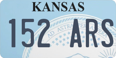 KS license plate 152ARS