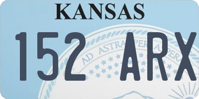 KS license plate 152ARX