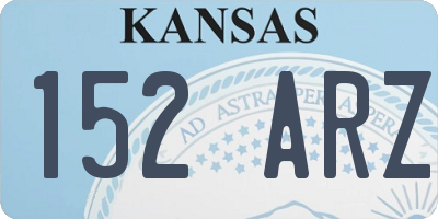 KS license plate 152ARZ