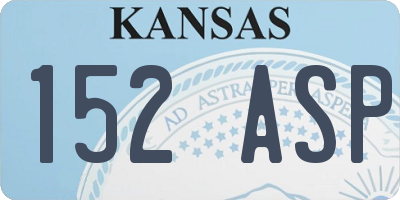 KS license plate 152ASP