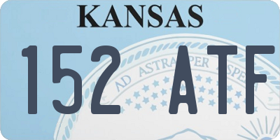 KS license plate 152ATF