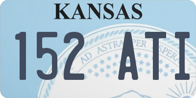 KS license plate 152ATI
