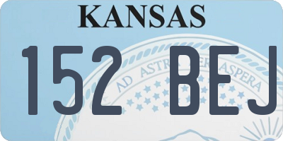 KS license plate 152BEJ