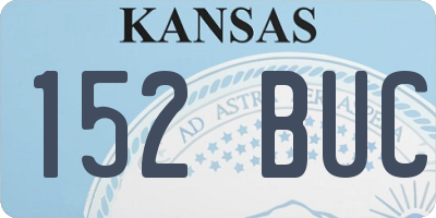 KS license plate 152BUC