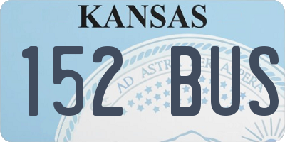 KS license plate 152BUS