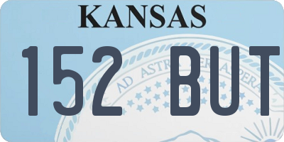 KS license plate 152BUT