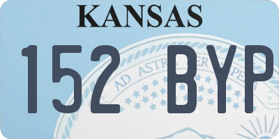KS license plate 152BYP